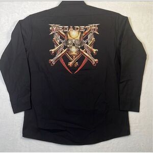 Megadeth vintage Dickies collab Button down concert release shirt NWT Men Medium
